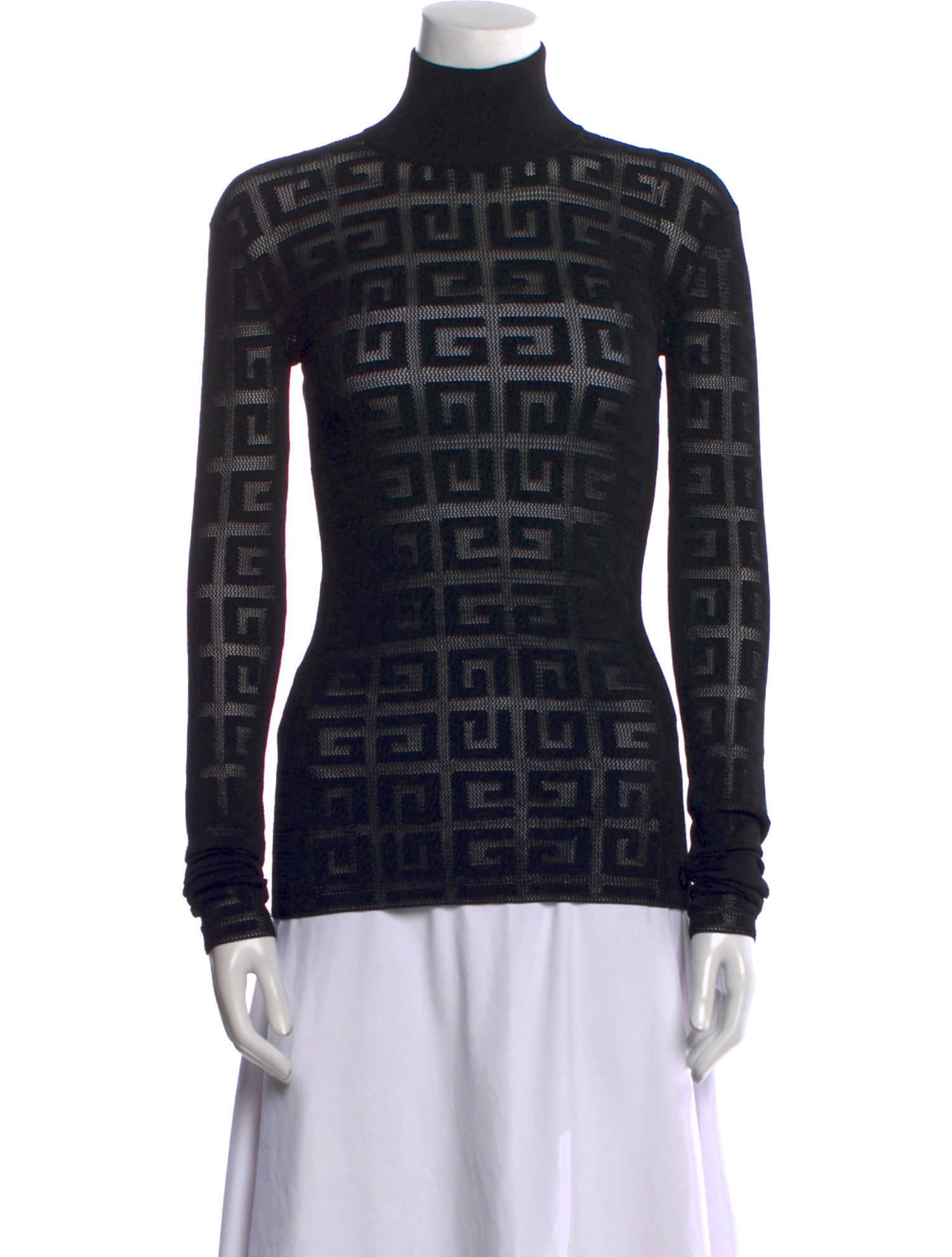 Givenchy Patterned Turtleneck Top